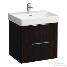 Laufen Base 57x44 cm-es 2 fiókos alsószekrény H810963 mosdóhoz,sötétbarna szil H4022321102631 fürdőszoba bútor