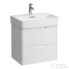 Laufen JUNA 57x40 cm alsószekrény, 2 fiók, VAL H810283 mosdóhoz, matt fehér H4115921092601