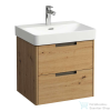 Laufen JUNA 57x44 cm alsószekrény, 2 fiók, PRO S H810963 mosdóhoz, Vad tölgy H4114921092671