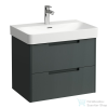 Laufen JUNA 67x44 cm alsószekrény, 2 fiók, PRO S H810967 mosdóhoz, Traffic Grey H4115121092661