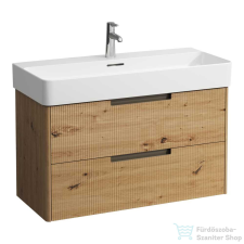 Laufen JUNA 92x40 cm alsószekrény, 2 fiók, VAL H810287 mosdóhoz, vad tölgy H4116321092671 fürdőszoba bútor