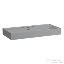 Laufen Kartell 100x46 cm-es csiszolt aljú mosdó 3 csaplyukkal,Matt szürke H8163377591081 szaniter