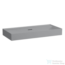 Laufen Kartell 100x46 cm-es csiszolt aljú mosdó csaplyuk nélkül,Matt szürke H8163377591091 szaniter