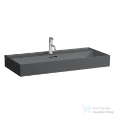 Laufen Kartell 100x46 cm-es csiszolt aljú mosdó,Graphite matt H8163377581041 szaniter