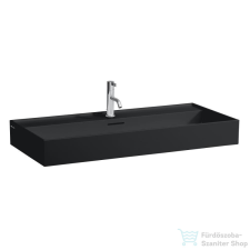 Laufen Kartell 100x46 cm-es csiszolt aljú mosdó,matt fekete H8163377161041 szaniter