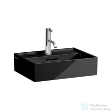Laufen Kartell 45x34 cm-es csiszolt aljú mosdó,fényes fekete H8183300201041 szaniter