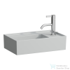 Laufen Kartell 46x28 cm-es kézmosó, jobb oldali csaplyukkal,speciális rejtett lefolyóval,Matt szürke H8153347591111