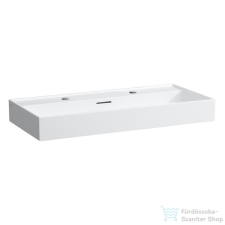 Laufen Kartell By Laufen 100x46 cm-es mosdó 2 csaplyukkal,matt fehér H8103377571071 szaniter