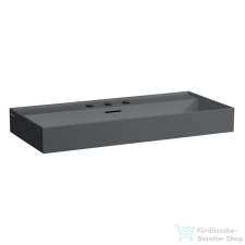 Laufen Kartell By Laufen 100x46 cm-es mosdó 3 csaplyukkal,Graphite matt H8103377581081 szaniter