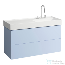 Laufen Kartell By Laufen 118,8x45 cm-es alsószekrény két fiókkal H813333 mosdóhoz,Grey blue H4076490336451 fürdőszoba bútor
