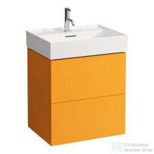 Laufen Kartell By Laufen 2 fiókos alsószekrény H810333 mosdóhoz,ochre brownH4075690336431 fürdőszoba bútor