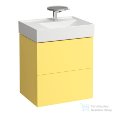 Laufen Kartell By Laufen 2 fiókos alsószekrény H810335 mosdóhoz,mustard yellow H4075680336441 fürdőszoba bútor