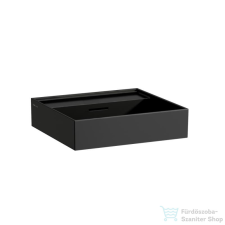 Laufen Kartell By Laufen 50x46 cm-es mosdó csaplyuk nélkül,matt fekete H8103327161091 szaniter