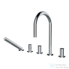 Laufen Kartell By Laufen 5 üléses kád csaptelep,króm H3223350042821