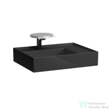 Laufen Kartell By Laufen 60x46 cm-es mosdó 1 csaplyukkal, fényes fekete H8183340201111 szaniter