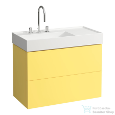 Laufen Kartell By Laufen 88x45 cm-es alsószekrény két fiókkal H810338 mosdóhoz,Mustard yellow H4076180336441 fürdőszoba bútor
