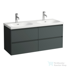 Laufen Lani 118 cm-es 4 fiókos alsószekrény H814081 mosdóhoz,Traffic Grey H4035741122661 fürdőszoba bútor