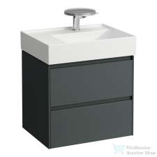 Laufen Lani 60 alsószekrény, 2 fiókkal, H810335 mosdóhoz, Traffic Grey H4039421122661 fürdőszoba bútor