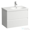 Laufen Lani 73,5 cm-es 2 fiókos alsószekrény H817085 mosdóhoz,fényes fehér H4035821122611