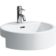 Laufen Living City mosdótál 46x46 cm kerek fehér H8134310001041 fürdőkellék