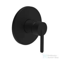 Laufen LUA falsík alatti zuhany csaptelep beépítőkészlet nélkül, PVD matt titán fekete H3310860810001 csaptelep