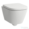 Laufen MEDA kombipack Silent Flush perem nélküli kompakt fali WC LCC bevonattal,ülőkével,fehér H8661134000001