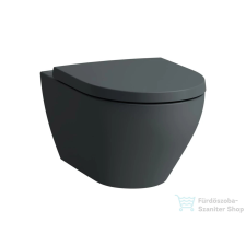 Laufen MODERNA S Silent Flush rimless fali WC, ülőke nélkül, matt graphite H8215417580001 szaniter