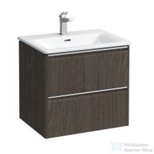 Laufen Palace 60x45 cm-es 2 fiókos alsószekrény mosdóval,sötétbarna szil H8607022631041 fürdőszoba bútor