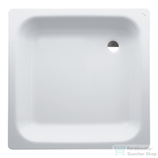 Laufen Platina 80x80 cm-es acéllemez zuhanytálca szifon nélkül, matt fehér H2150217570401 kád, zuhanykabin