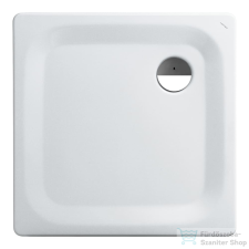 Laufen Platina Antislip 80x80 cm-es acéllemez zuhanytálca szifon nélkül, fehér H2150016000401 kád, zuhanykabin