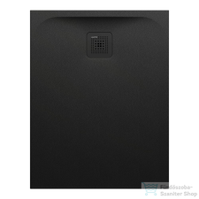 Laufen Pro 90x70 Marbond kompozit zuhanytálca, lefolyó a rövid oldalon, matt fekete H2169560800001 kád, zuhanykabin