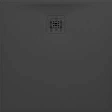 Laufen Pro négyzet alakú zuhanytálca 80x80 cm fekete H2109500800001 kád, zuhanykabin