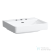 Laufen Pro S 55x46,5 cm-es mosdó 3 csaplyukkal,LCC bevonattal,fehér H8109624001081