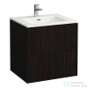 Laufen Pro S 60x50 cm-es 2 fiókos mosdó és alsószekrény kombináció,sötétbarna szil H8649602631041