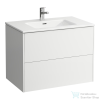 Laufen Pro S 80x50 cm-es 2 fiókos mosdó és alsószekrény kombináció,fényes fehér H8649612611041