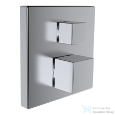 Laufen Quadriga falsík alatti termosztátos kád/zuhanycsaptelep,Szálhúzott rozsdamentes acél HF901177423000 csaptelep