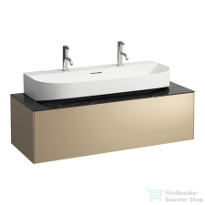 Laufen Sonar 117,5x45,5x34 cm-es 1 fiókos alsószekrény H816347 mosdóhoz,Gold&amp;Nero Marquina H4054610341401 fürdőszoba bútor
