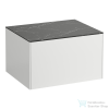 Laufen Sonar 57,5x45,5x34 cm-es 1 fiókos alsószekrény kivágás nélkül,Matt fehér&amp;Nero Marquina H4054000341431