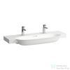 Laufen The New Classic 120x48 cm-es szekrényre illeszthető mosdó 2 csaplyukkal,LCC bevonattal,fehér H8138584001071
