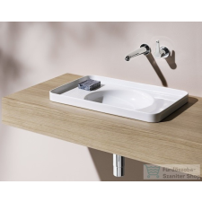 Laufen Val SaphirKeramik 55x36 cm-es beültethető mosdó csaplyuk nélkül,matt fehér H8172817571091 szaniter
