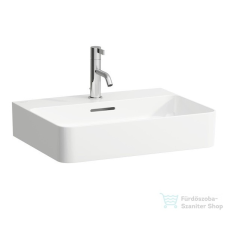 Laufen Val SaphirKeramik 55x42 cm-es csiszolt aljú mosdó LCC bevonattal,fehér H8162824001041 szaniter