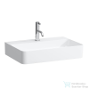 Laufen Val SaphirKeramik 60x40 cm-es pultra ültethető mosdó túlfolyó nélkül,LCC bevonattal,fehér H8122854001111