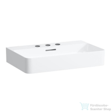 Laufen Val SaphirKeramik 65x42 cm-es mosdó 3 csaplyukkal,fehér H8102840001081 szaniter