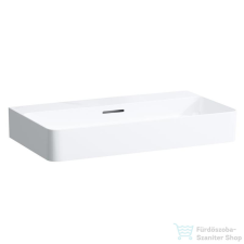 Laufen Val SaphirKeramik 75x42 cm-es csiszolt aljú mosdó csaplyuk nélkül,fehér H8162850001091 szaniter
