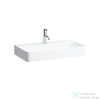 Laufen Val SaphirKeramik 75x42 cm-es mosdó túlfolyó nélkül,LCC Active bevonattal,fehér H810285A001111