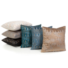  Laura bársony párnahuzat Fekete 40x40 cm lakástextília