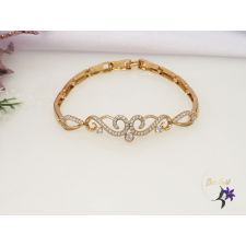  Laura gold filled középen  mintás karkötő-18K karkötő