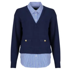 Lauren Ralph Lauren Pulóverek SWEATER-PULLOVER Tengerész EU XL