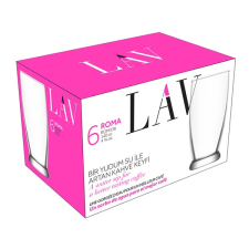 LAV roma liqueur 140ml lik&#337;rös pohár szett 6 darabos lv-rom336f bögrék, csészék