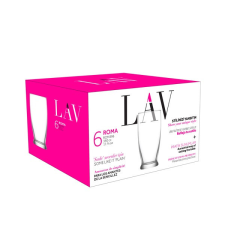  LAV Roma Long Drink 350ml koktélos pohár szett 6 darabos LV-ROM396F konyhai eszköz